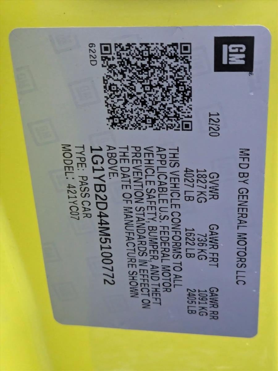 2021 Chevrolet Corvette Stingray 2LT