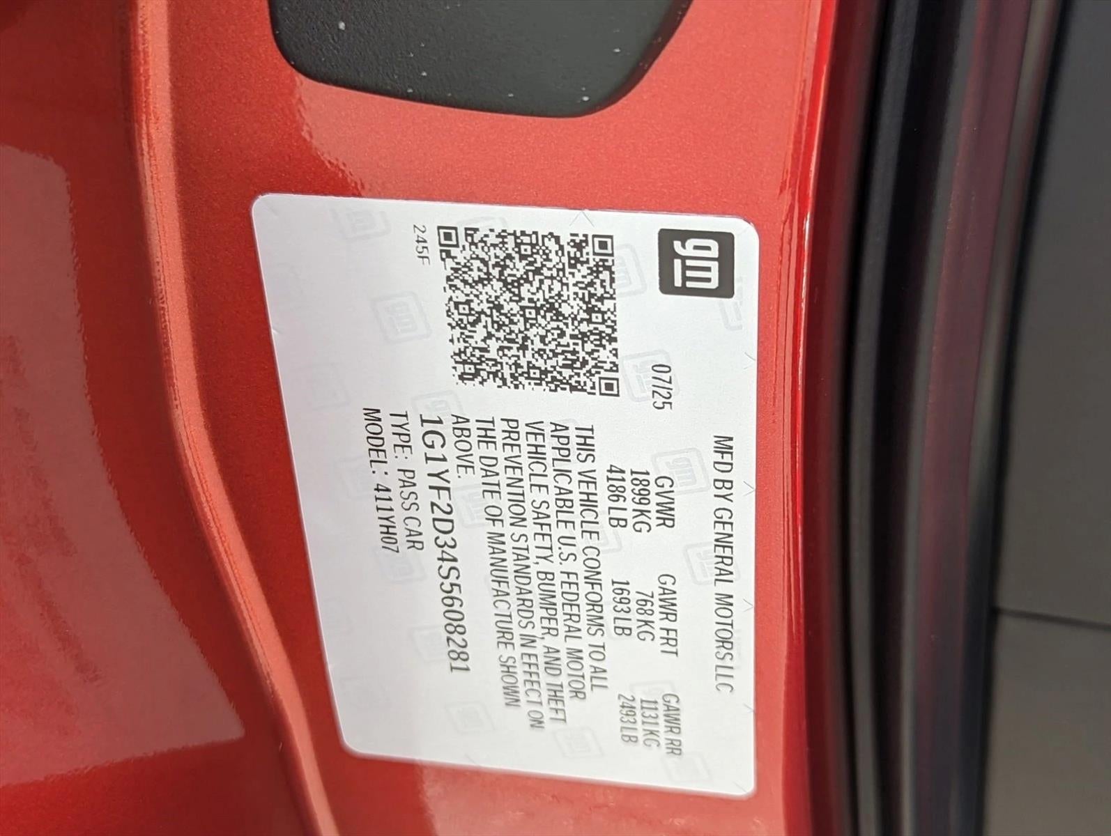 2025 Chevrolet Corvette Z06 3LZ