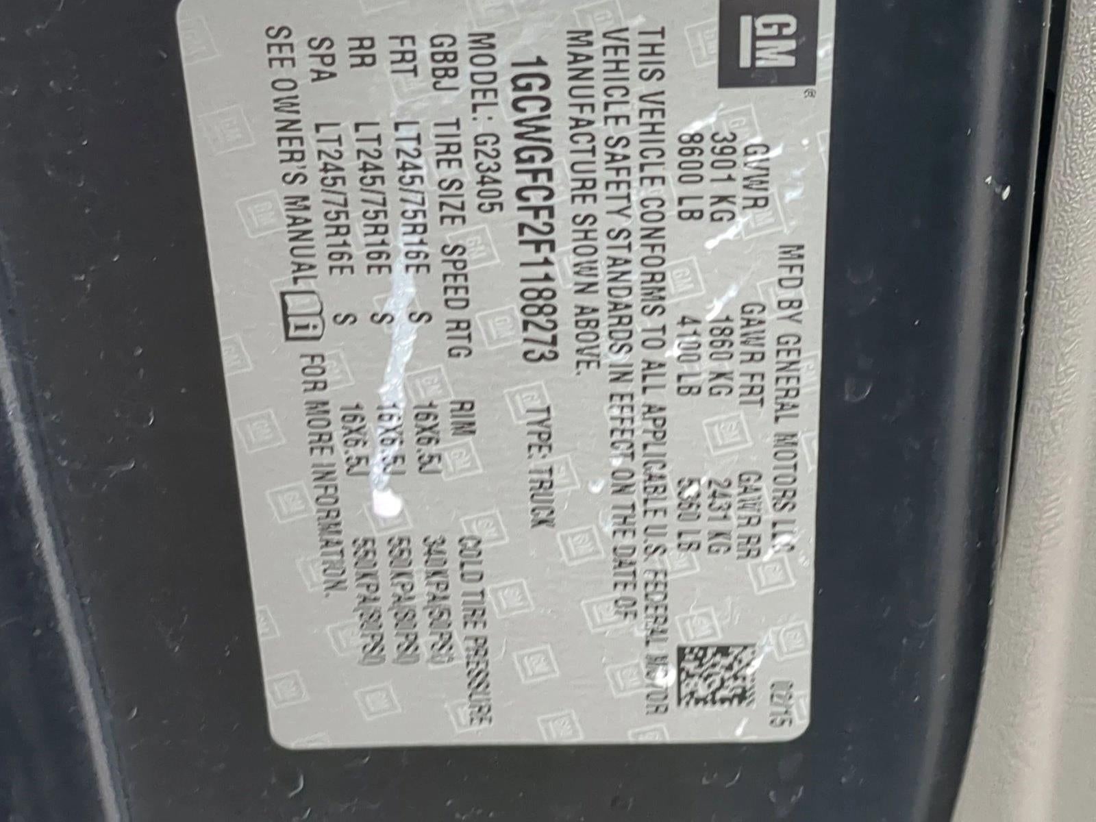 2015 Chevrolet Express Cargo 2500 Base