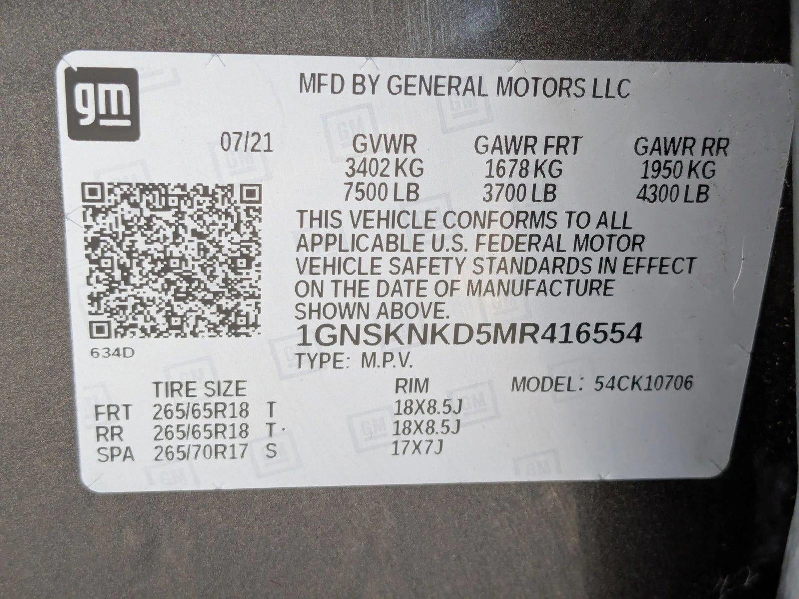 2021 Chevrolet Tahoe LT