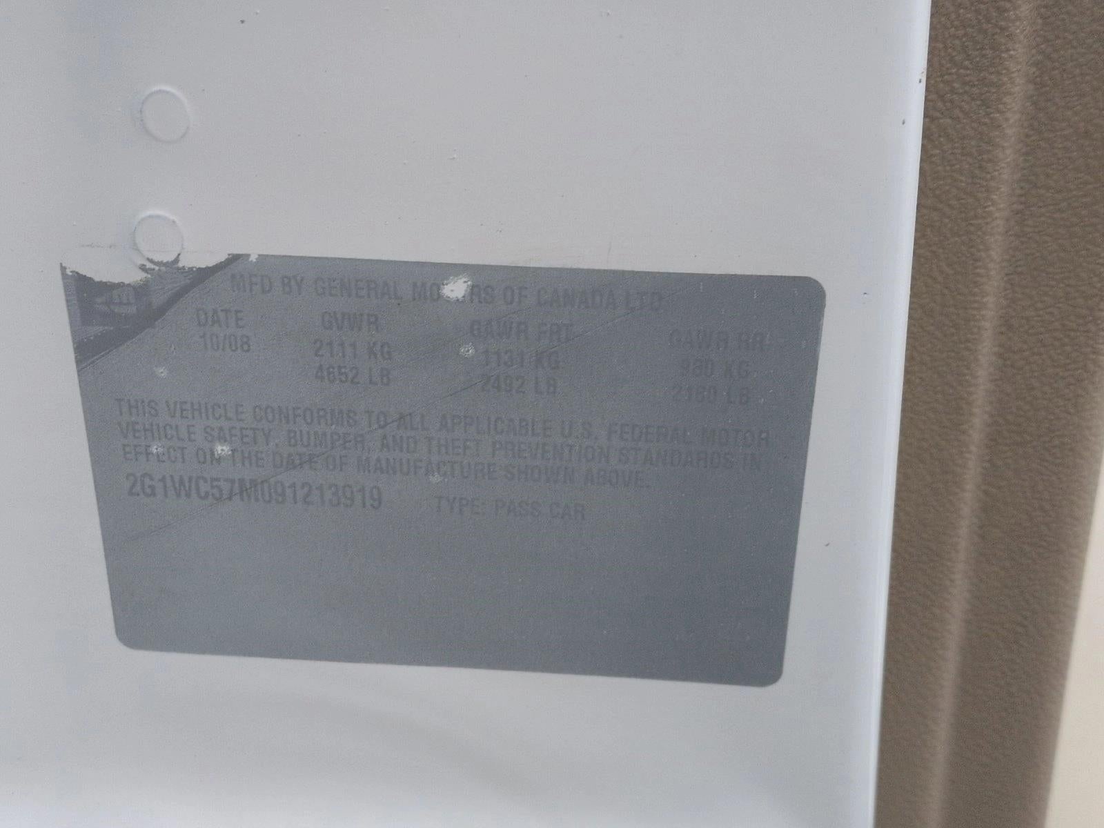 2009 Chevrolet Impala 3.9L LT