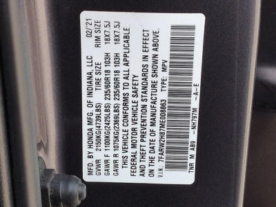 2021 Honda CR-V AWD EX-L