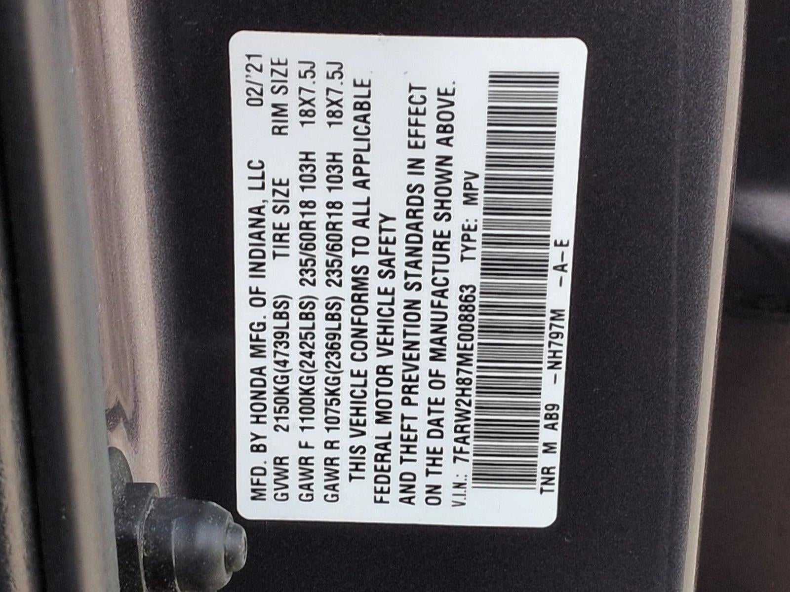 2021 Honda CR-V AWD EX-L