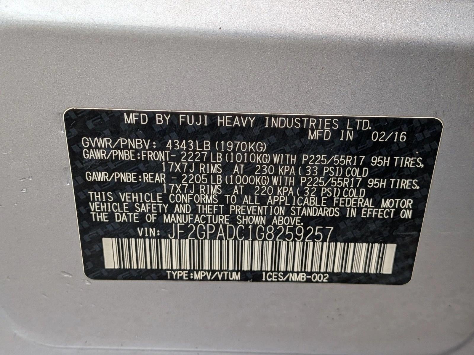 2016 Subaru Crosstrek Premium