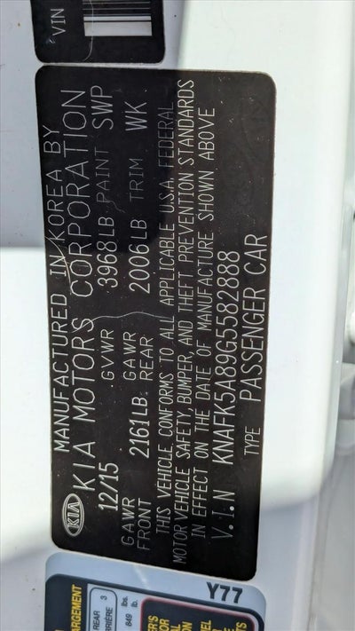 2016 Kia Forte 5-Door LX