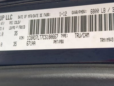 2012 RAM 1500 4WD Crew Cab 5.7 Ft Box SLT