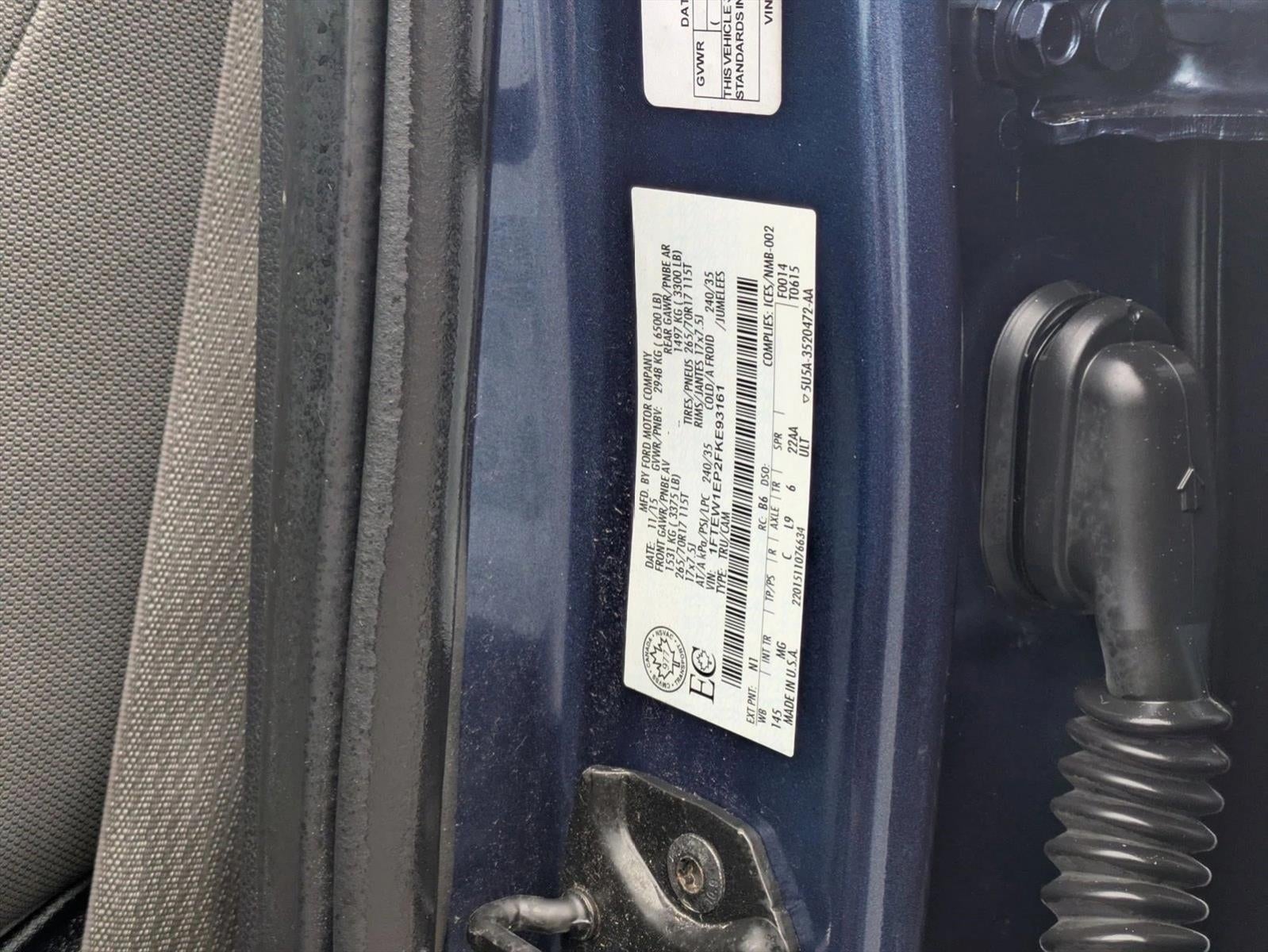 2015 Ford F-150 4WD SuperCrew 5-1/2 Ft Box XLT