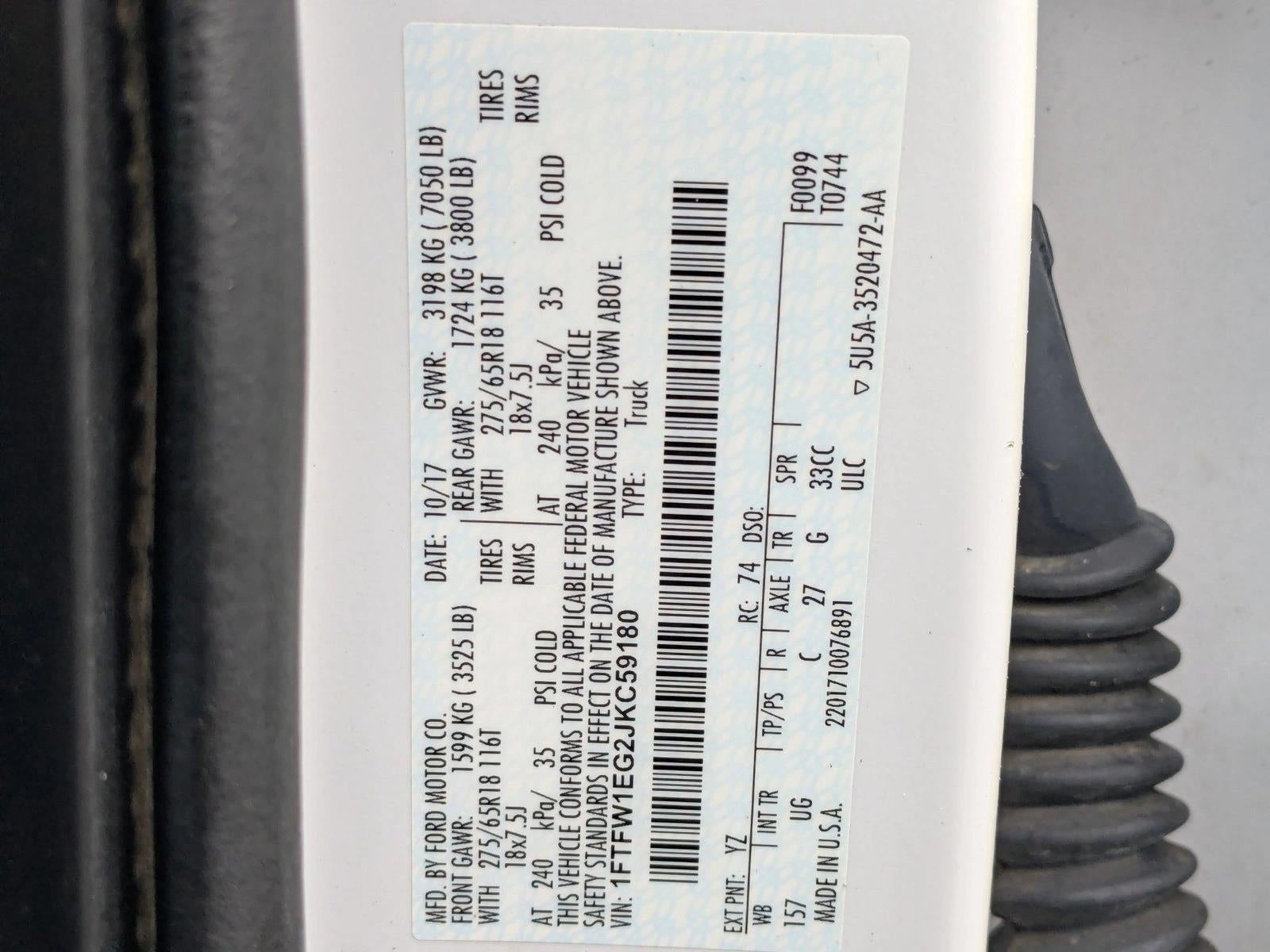 2018 Ford F-150 XLT 4WD SuperCrew 5.5' Box