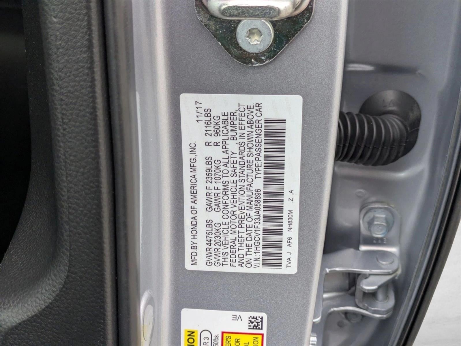 2018 Honda Accord Sedan Sport 1.5T CVT