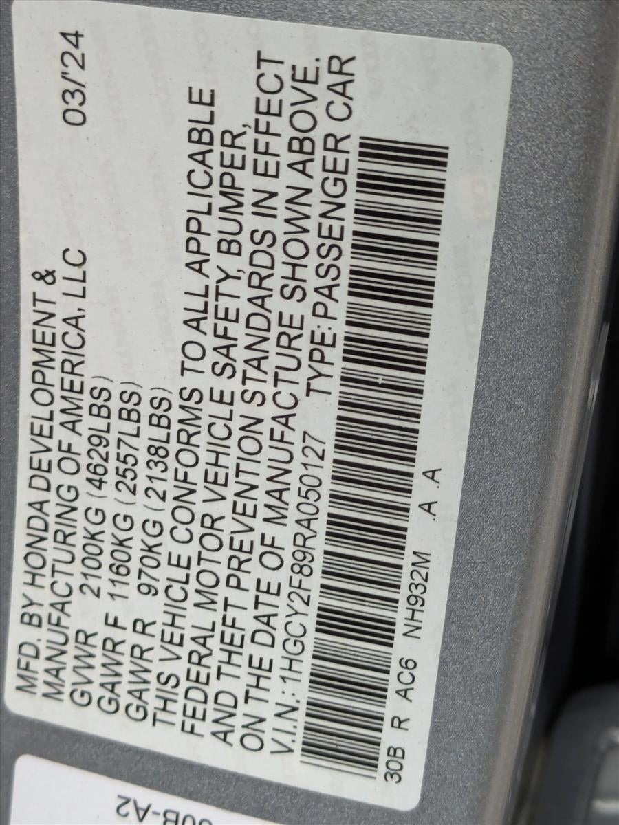 2024 Honda Accord Hybrid Touring Sedan