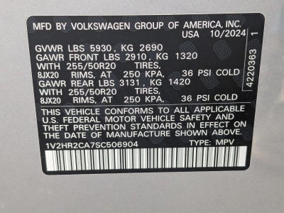 2025 Volkswagen Atlas 2.0T SE w/Technology 4MOTION