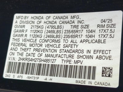 2025 Honda CR-V LX AWD