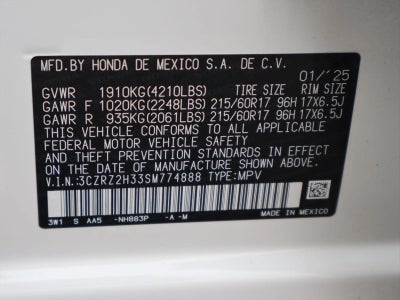2025 Honda HR-V LX AWD CVT
