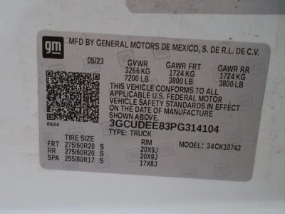2023 Chevrolet Silverado 1500 Crew Cab Standard Box 4-Wheel Drive RST