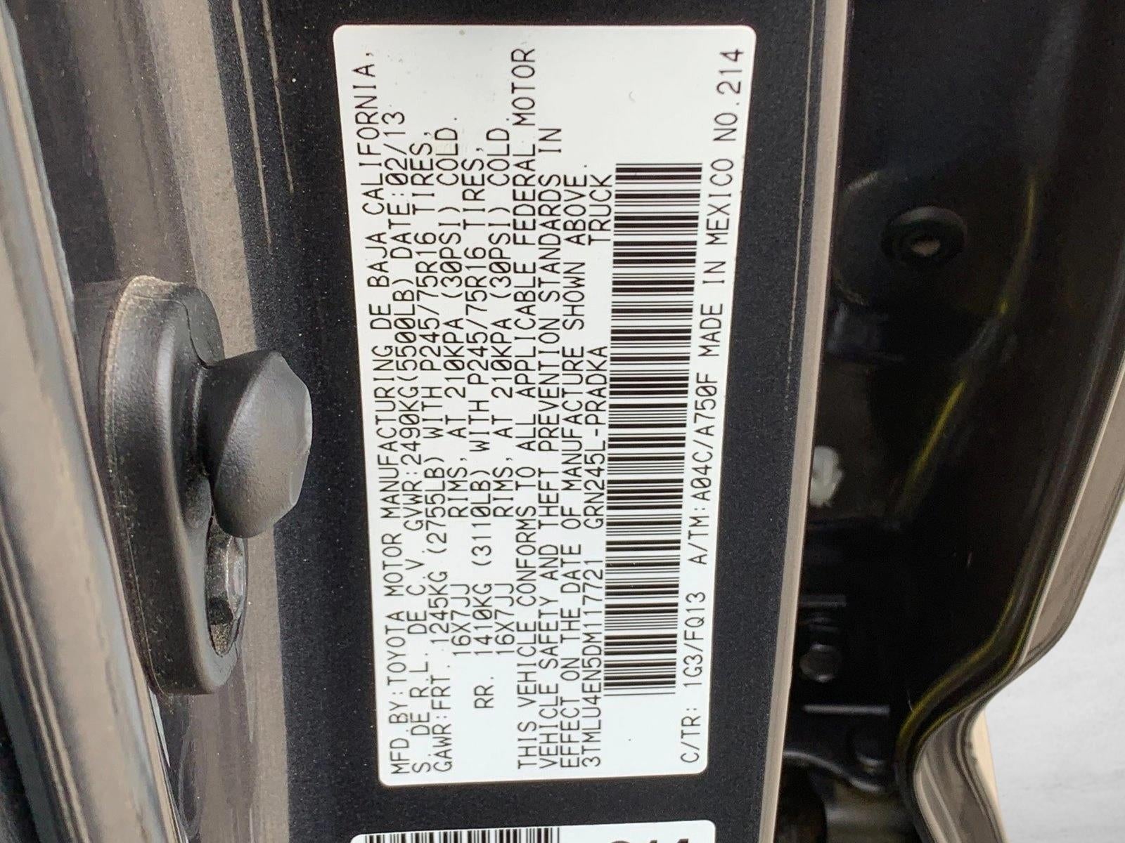2013 Toyota Tacoma 4WD Double Cab Short Bed V6 Automatic (Natl)