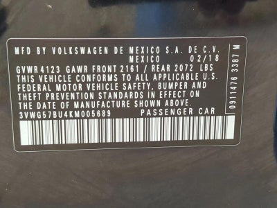 2019 Volkswagen Jetta SEL Premium Auto w/SULEV *Ltd Avail*