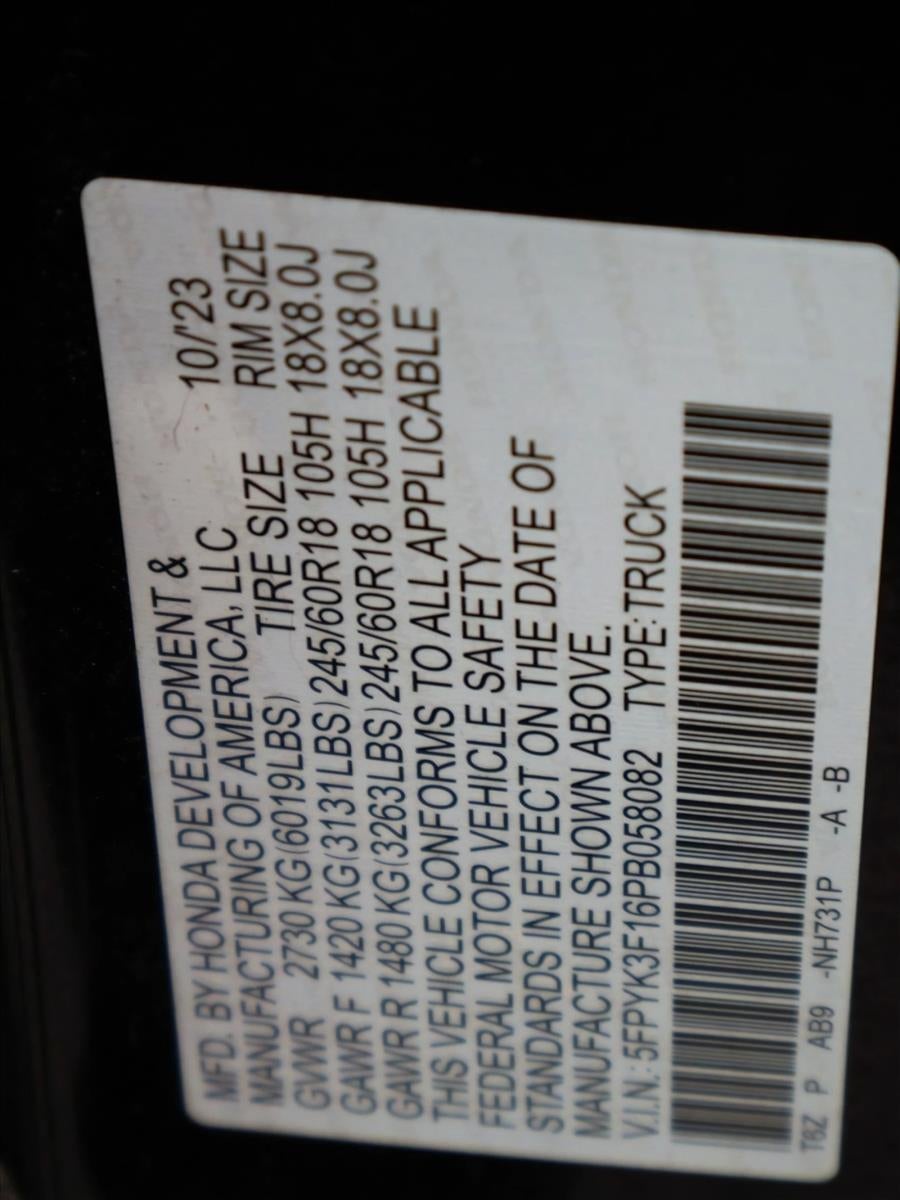 2023 Honda Ridgeline Sport AWD