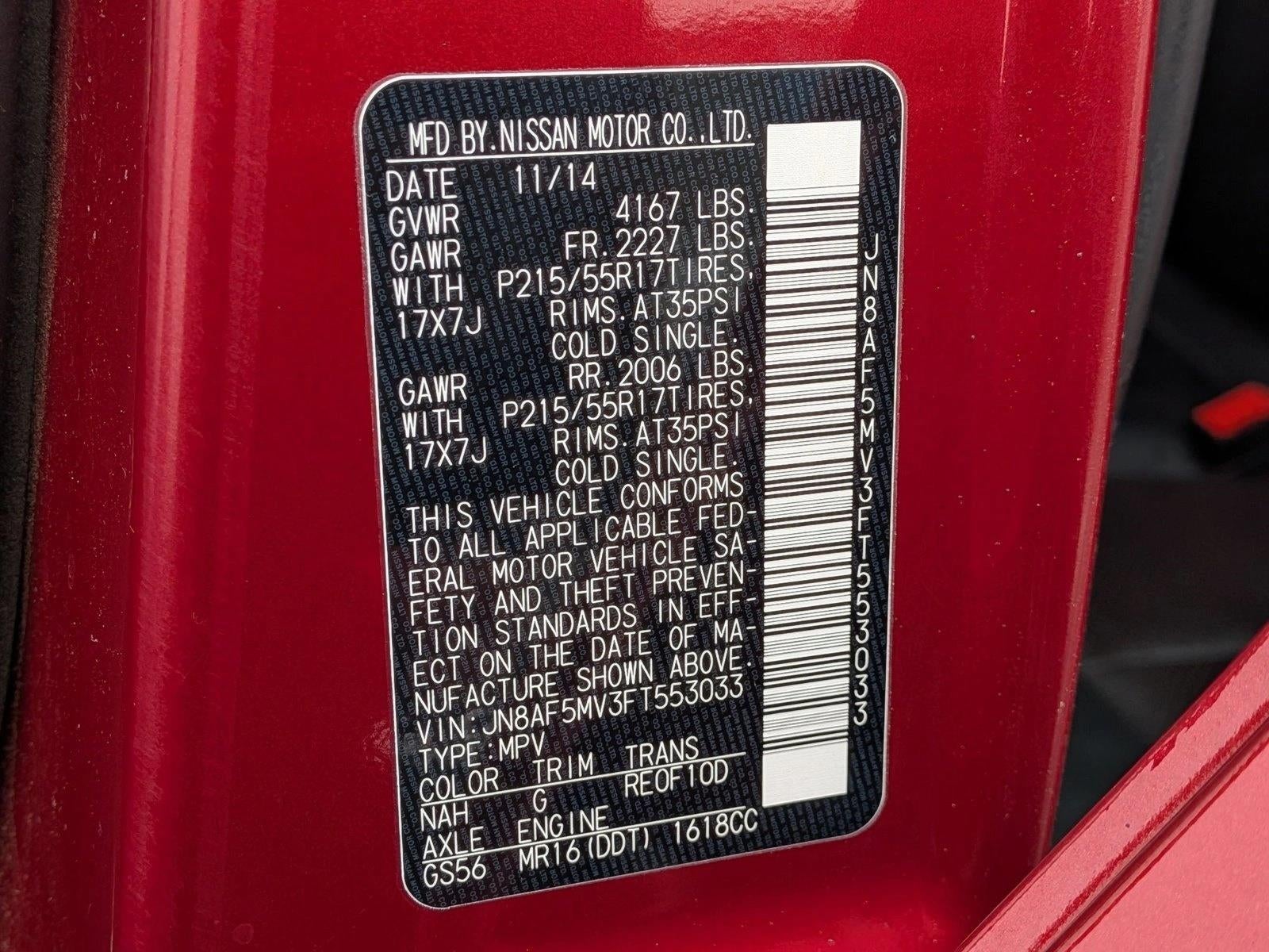 2015 Nissan JUKE 5dr Wgn CVT S AWD