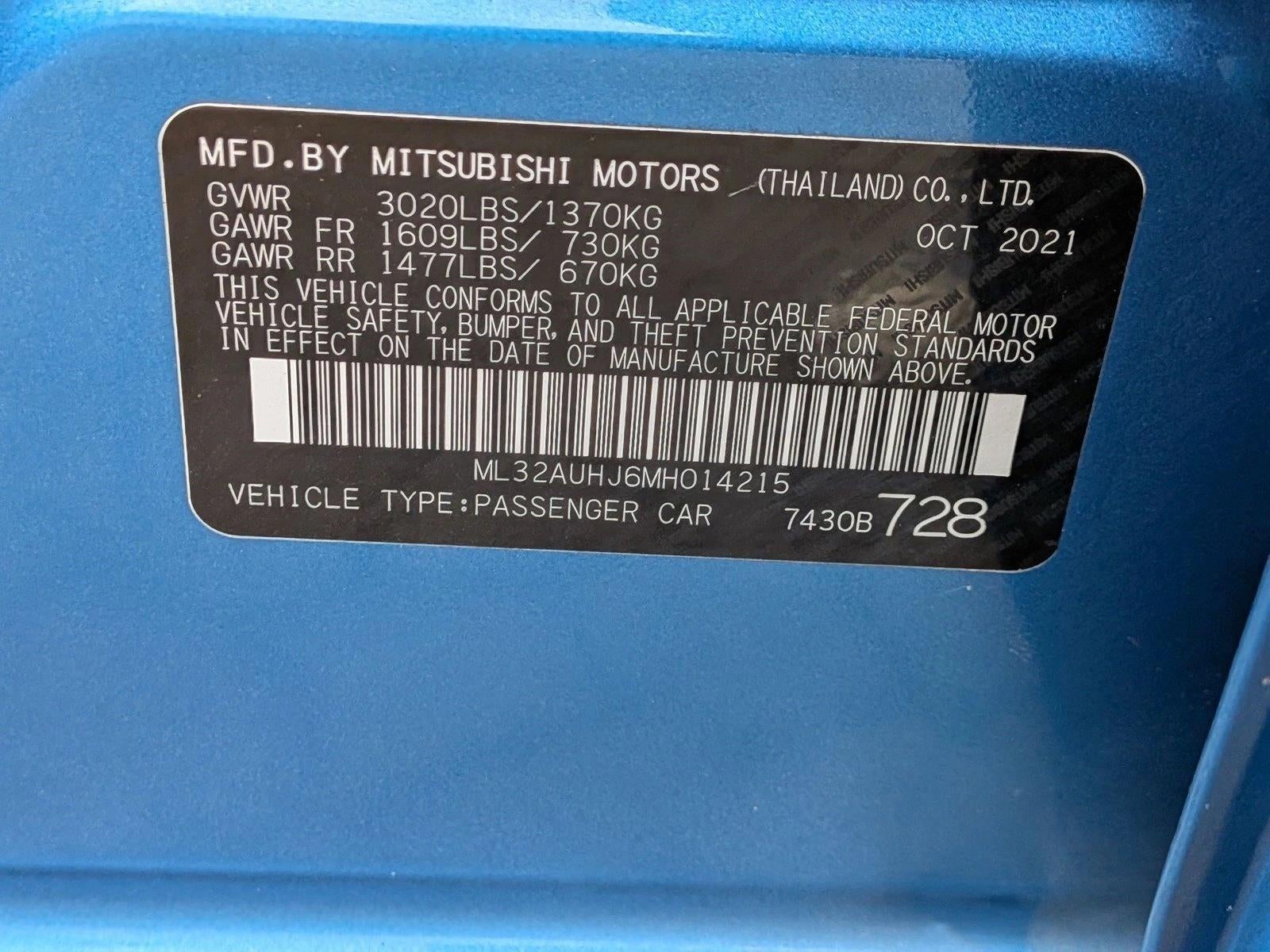 2021 Mitsubishi Mirage ES CVT