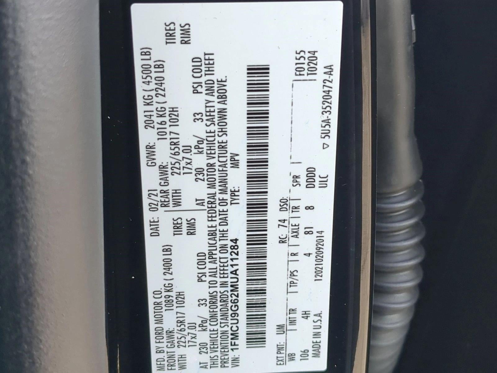 2021 Ford Escape SE AWD