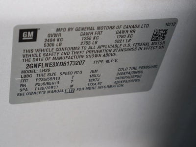 2013 Chevrolet Equinox AWD 2LT