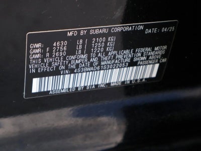 2025 Subaru Legacy Premium AWD