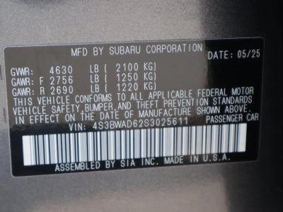 2025 Subaru Legacy Premium AWD