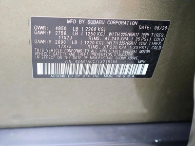 2020 Subaru Outback Premium CVT