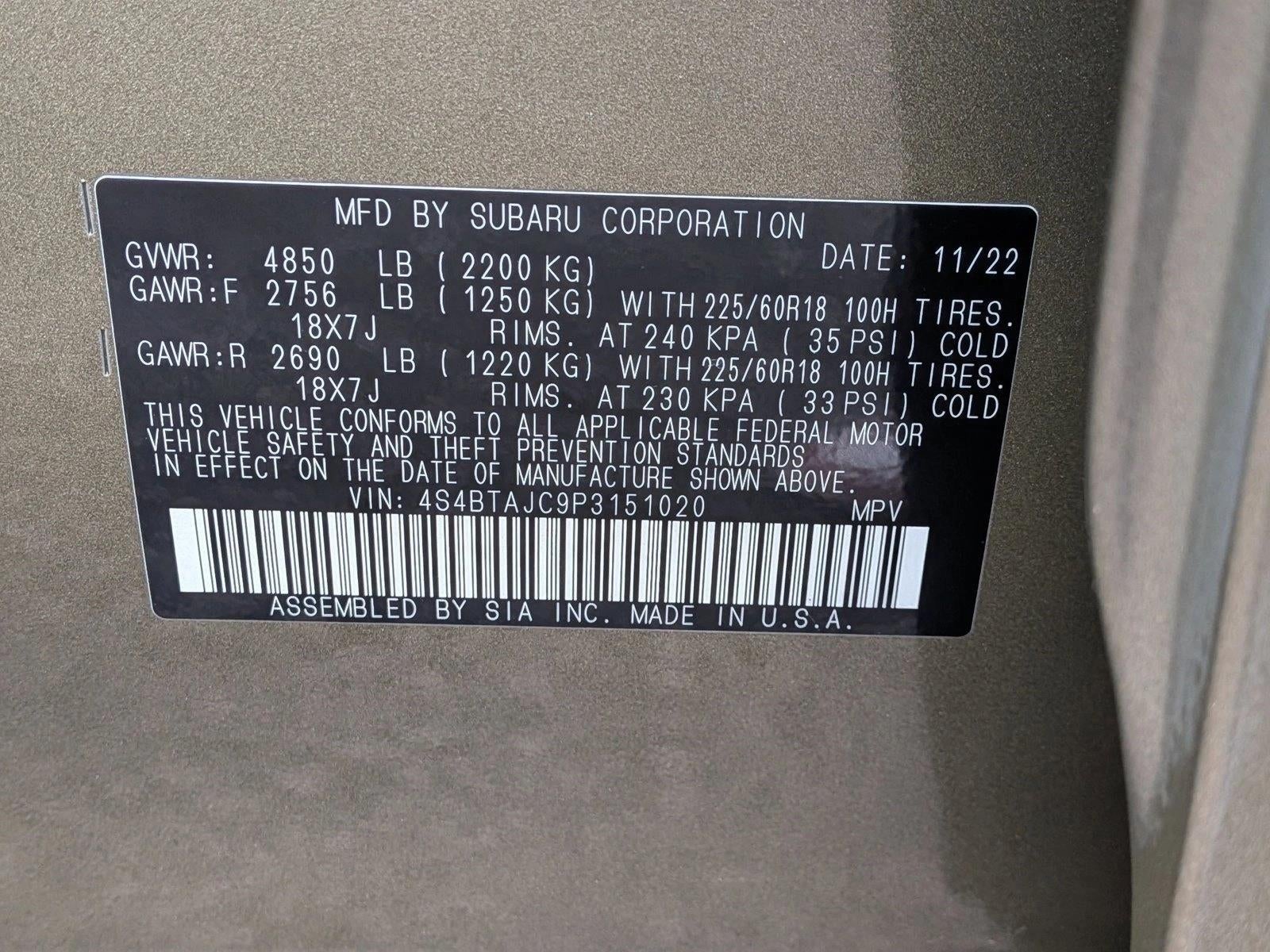 2023 Subaru Outback Onyx Edition CVT