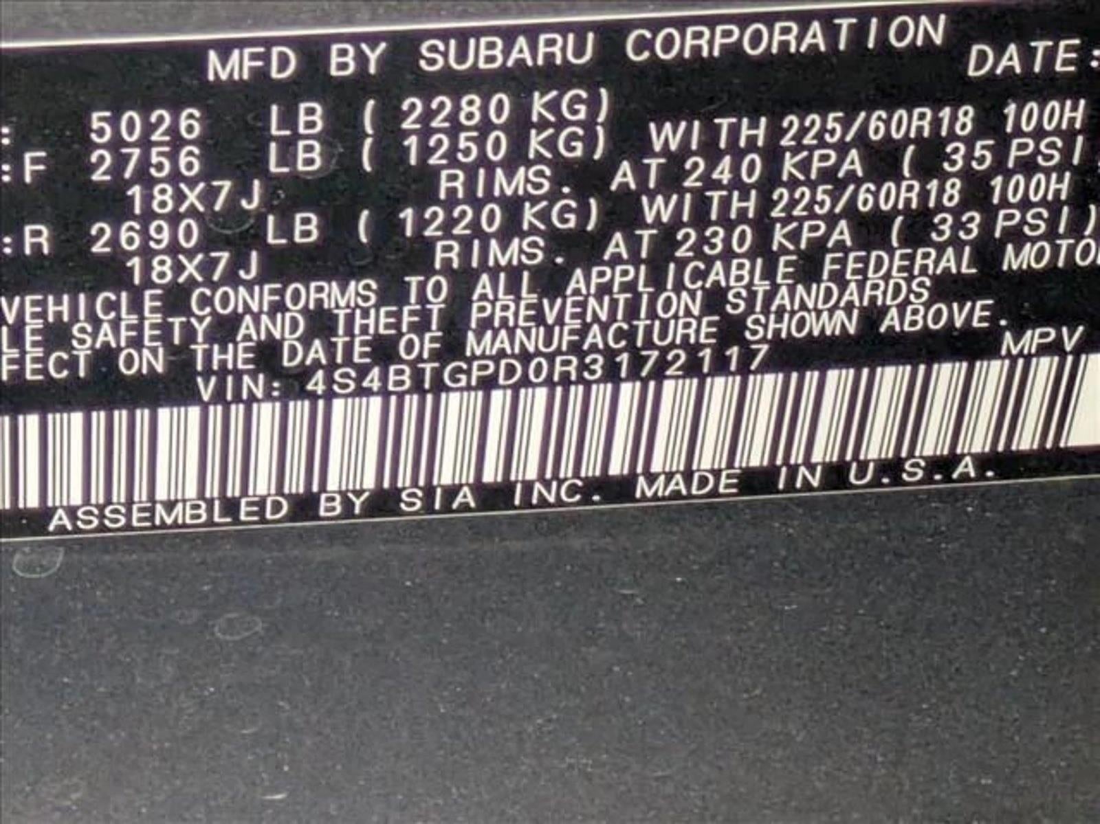 2024 Subaru Outback Touring XT AWD