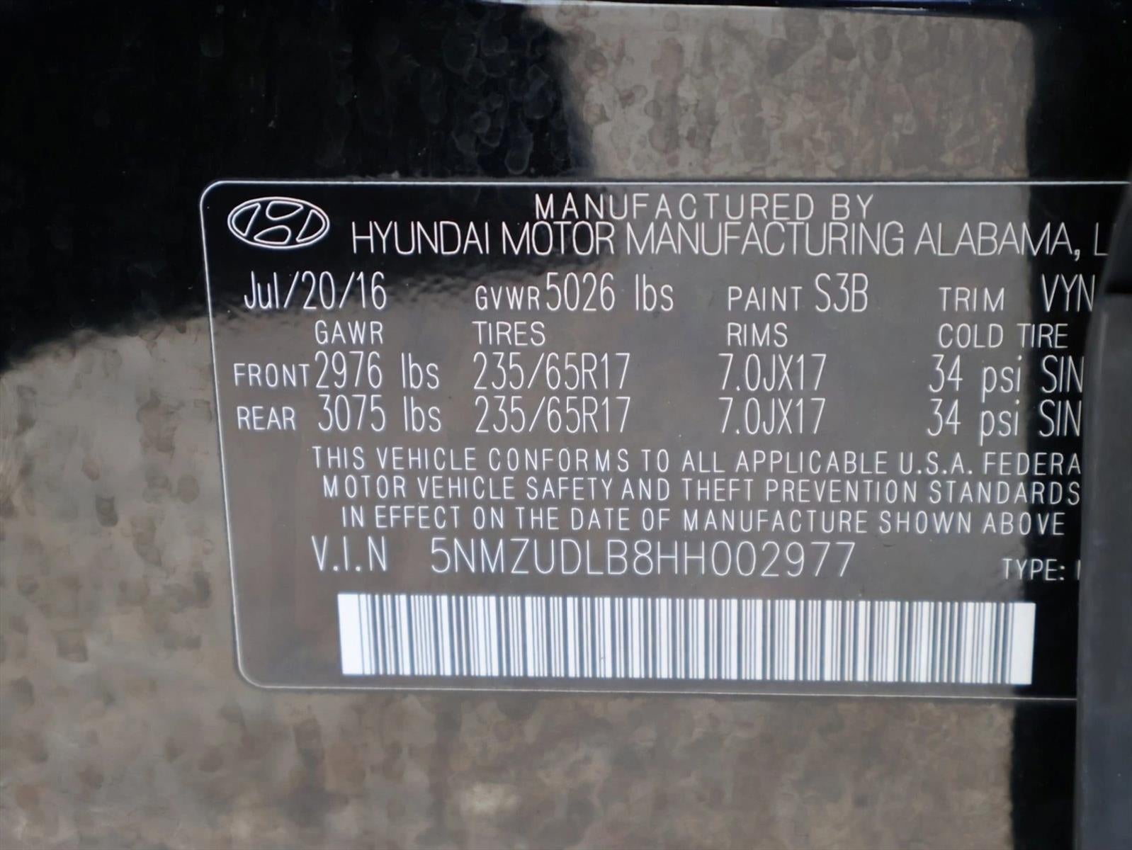 2017 Hyundai Santa Fe Sport 2.4L Auto AWD