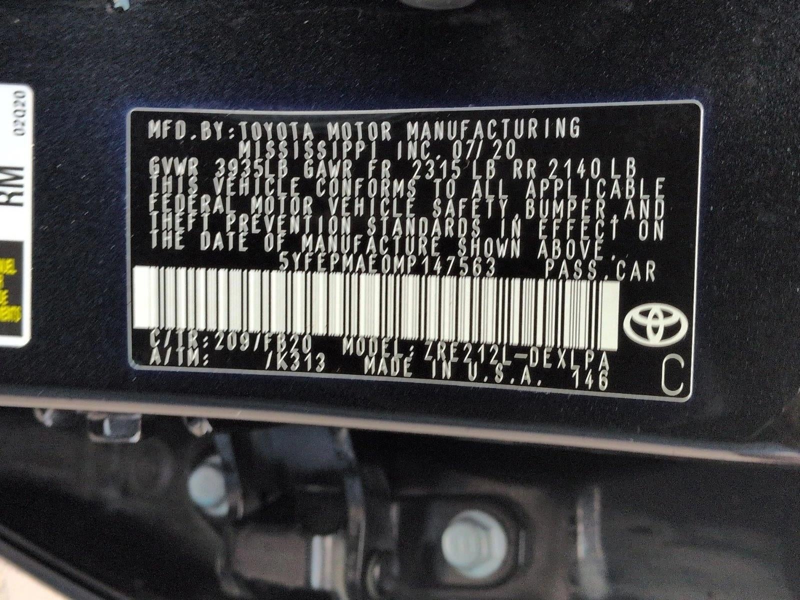 2021 Toyota Corolla LE CVT (Natl)