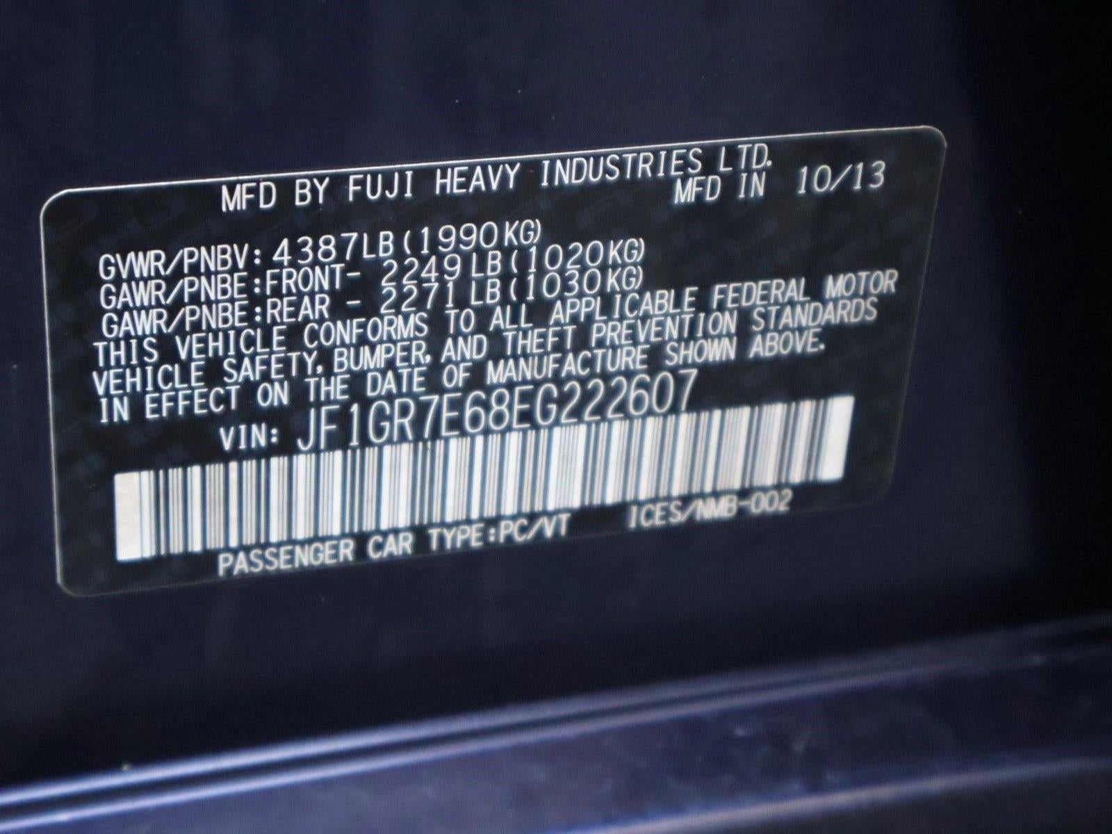 2014 Subaru Impreza Wagon WRX Premium 5-door Manual Wagon
