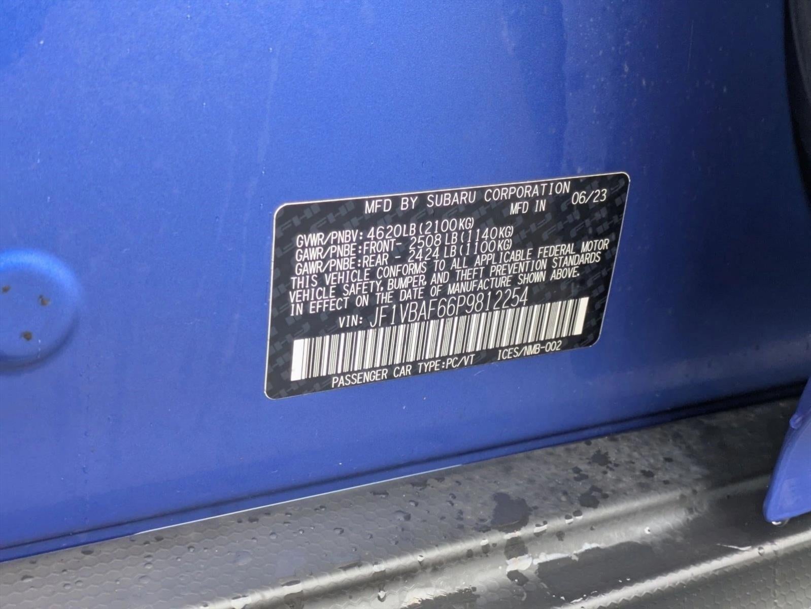 2023 Subaru WRX Premium Manual
