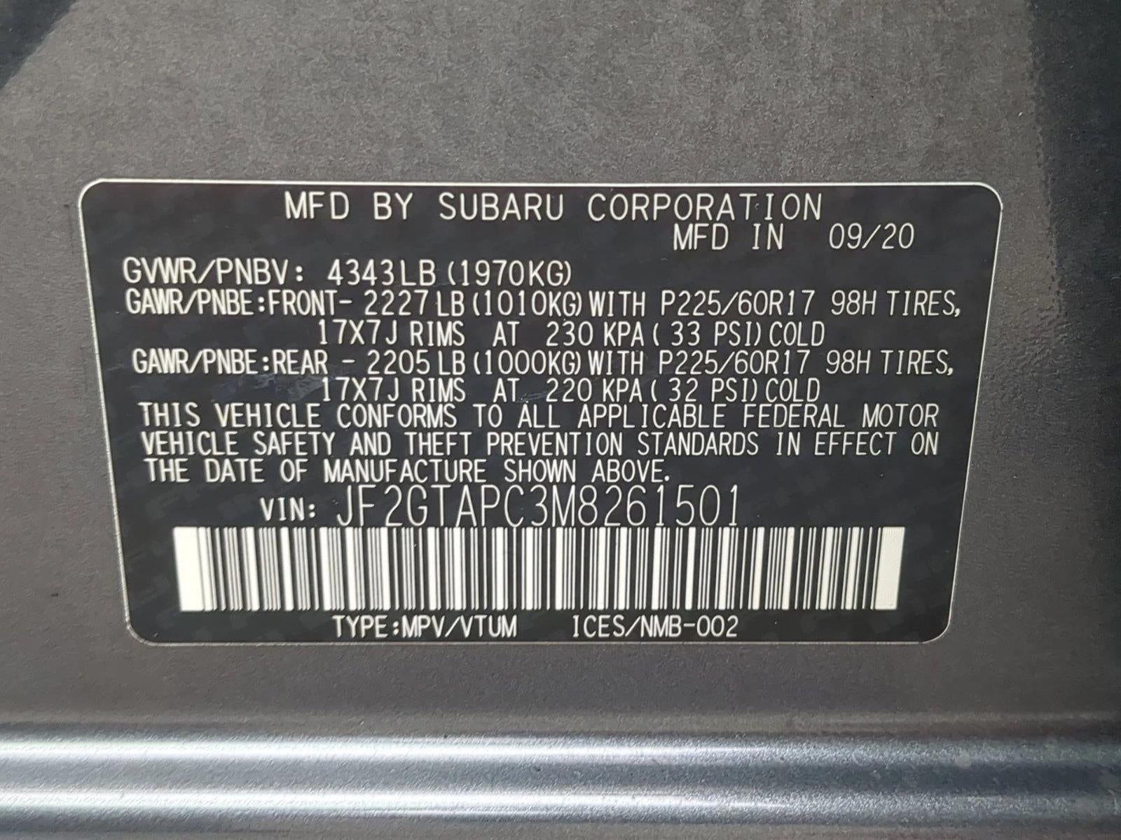 2021 Subaru Crosstrek Premium CVT