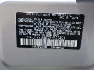 2015 Subaru Forester 2.0XT Touring