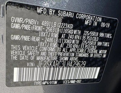 2020 Subaru Forester Sport CVT