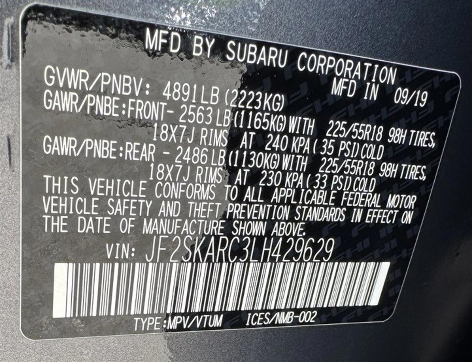 2020 Subaru Forester Sport CVT