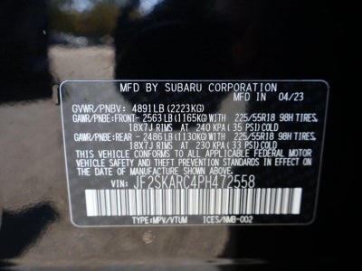 2023 Subaru Forester Touring CVT
