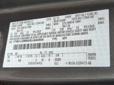 2025 Ford Escape ST-Line AWD