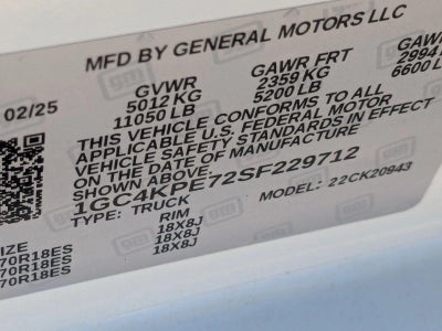 2025 Chevrolet Silverado 2500 HD Crew Cab Long Box 4-Wheel Drive LTZ