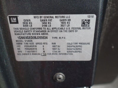 2011 Chevrolet Traverse AWD LT w/1LT