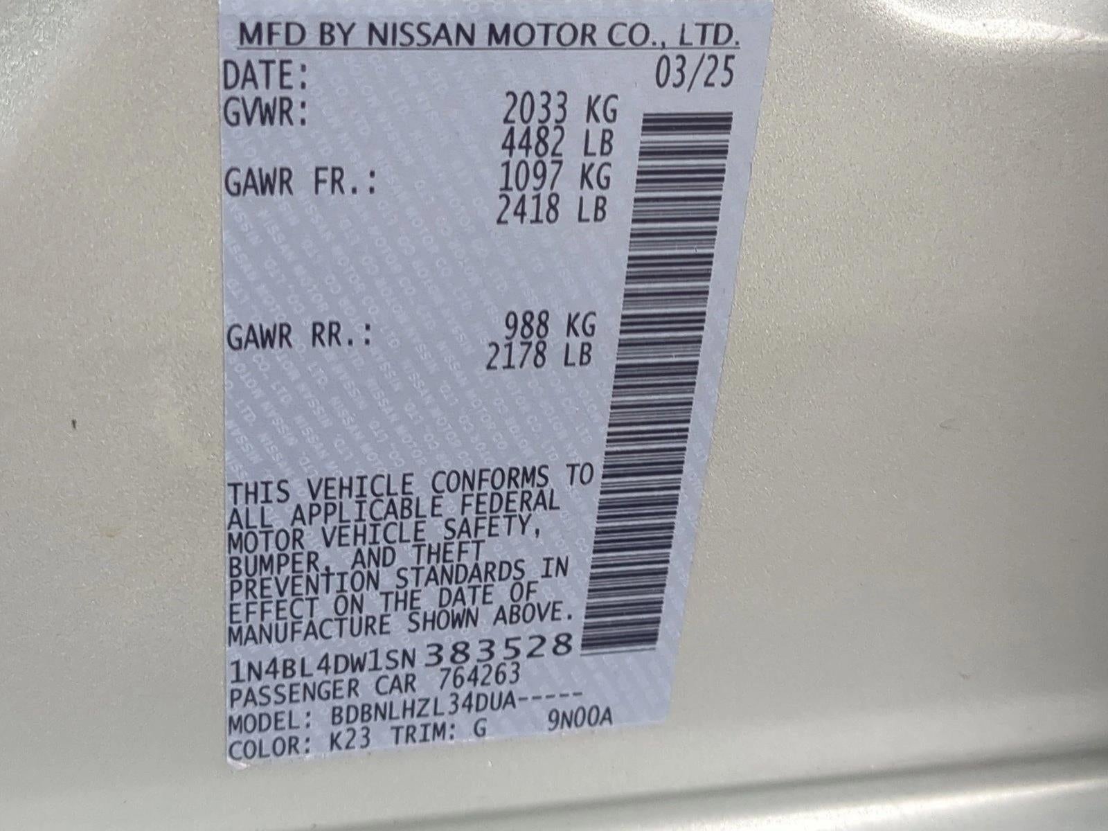 2025 Nissan Altima SV AWD