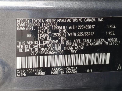 2025 Toyota RAV4 LE AWD (Natl)