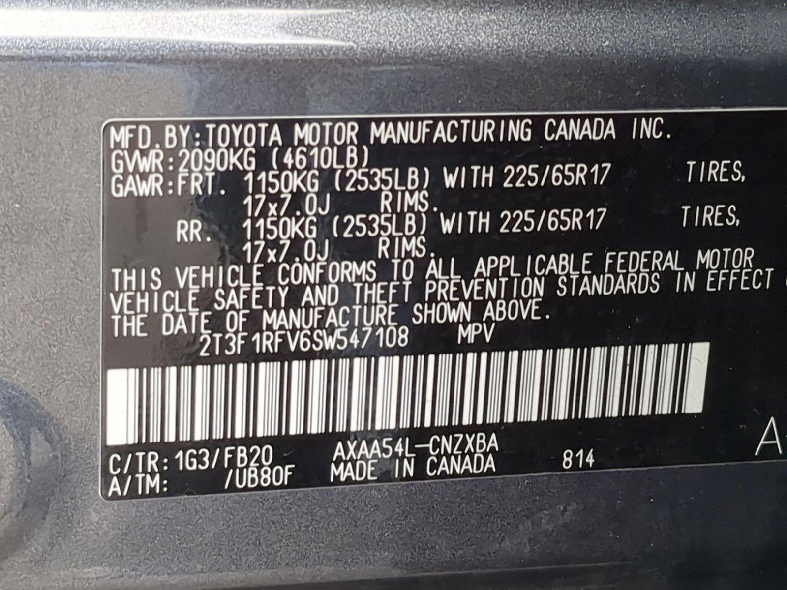 2025 Toyota RAV4 LE AWD (Natl)