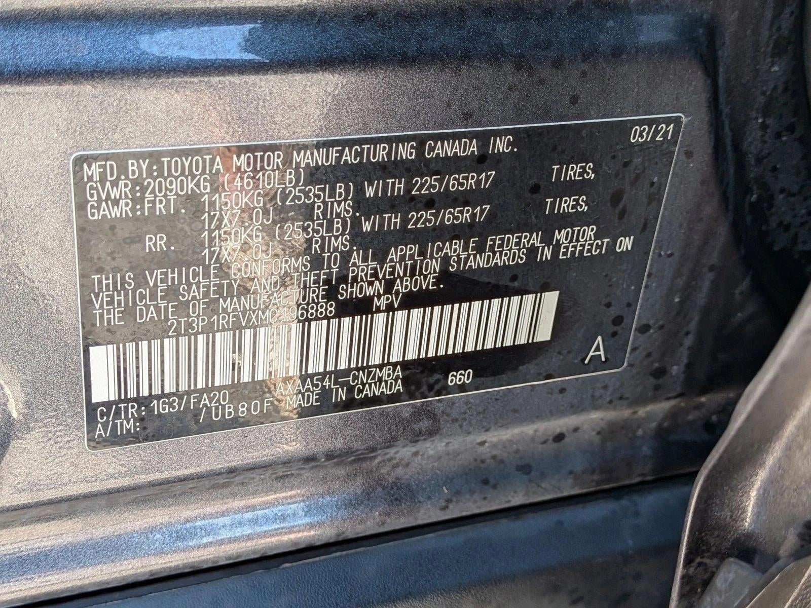 2021 Toyota RAV4 XLE AWD (Natl)