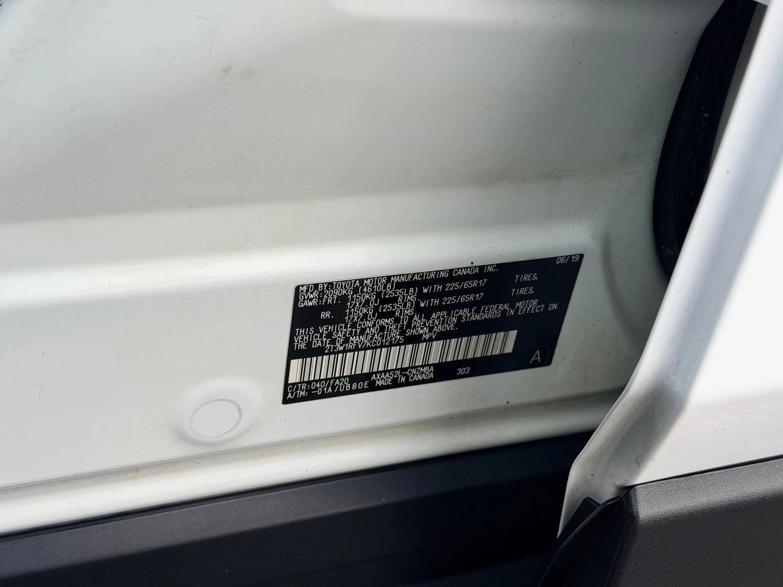 2019 Toyota RAV4 XLE FWD (GS)