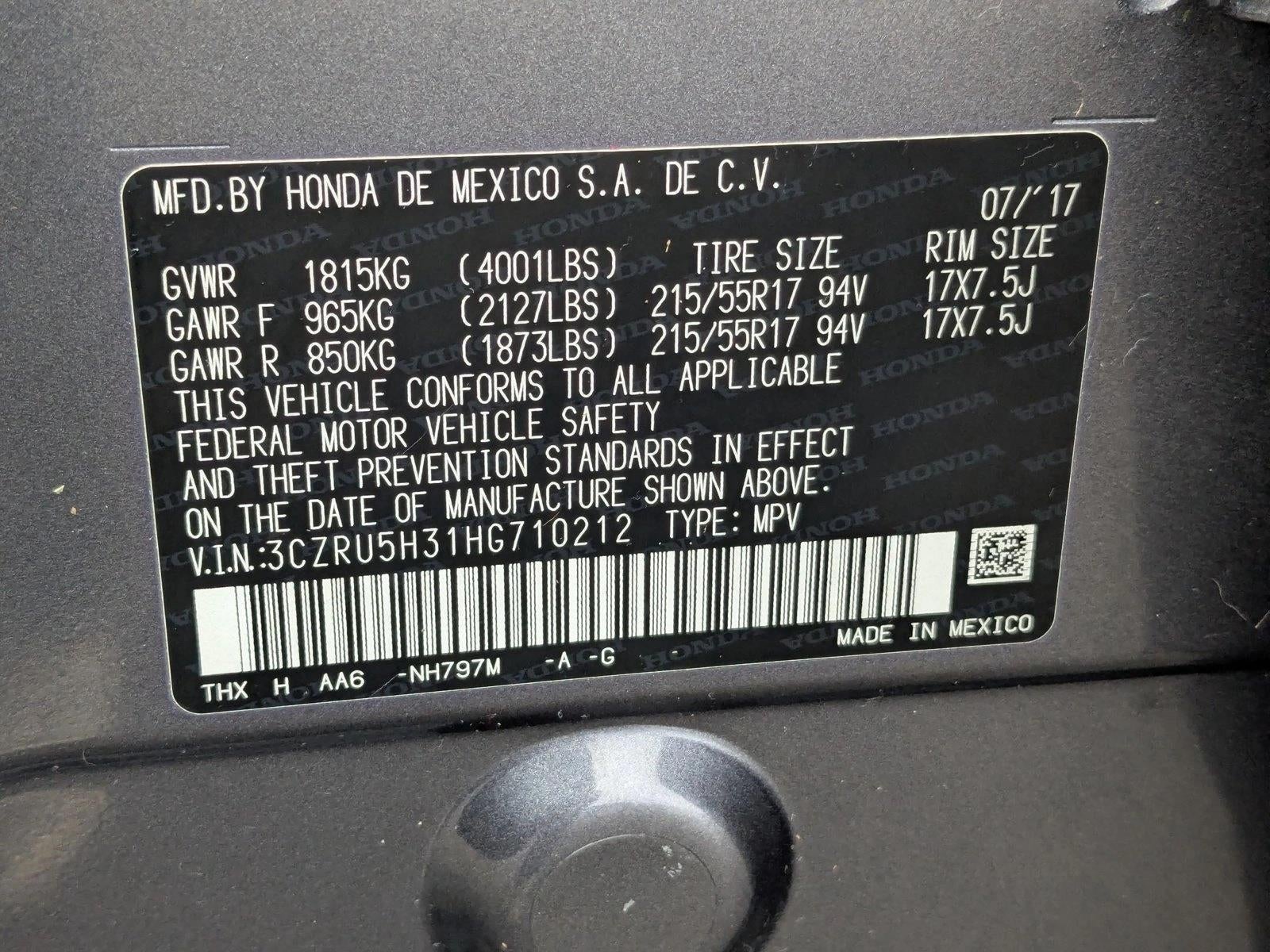 2017 Honda HR-V LX 2WD CVT