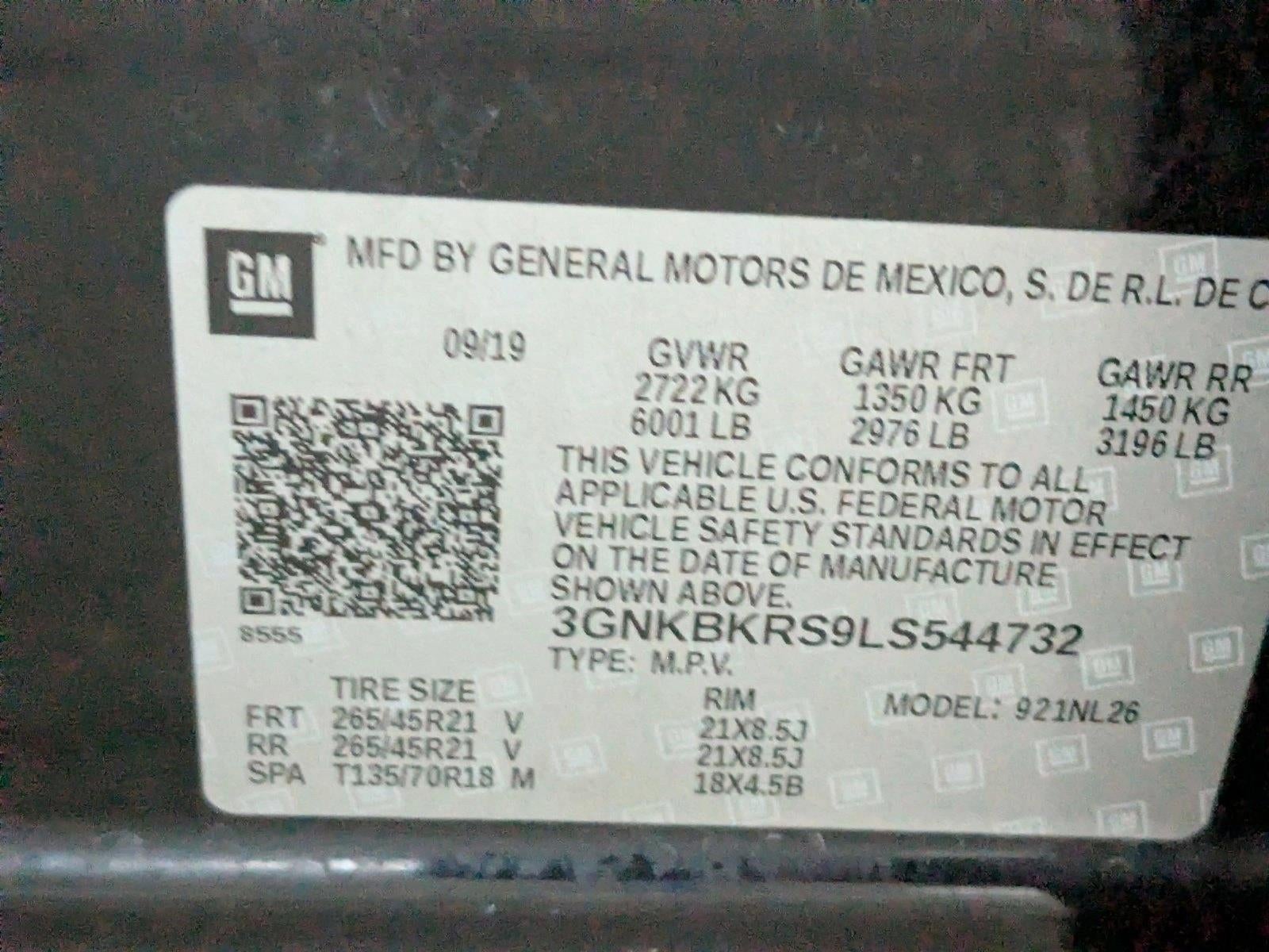 2020 Chevrolet Blazer AWD RS