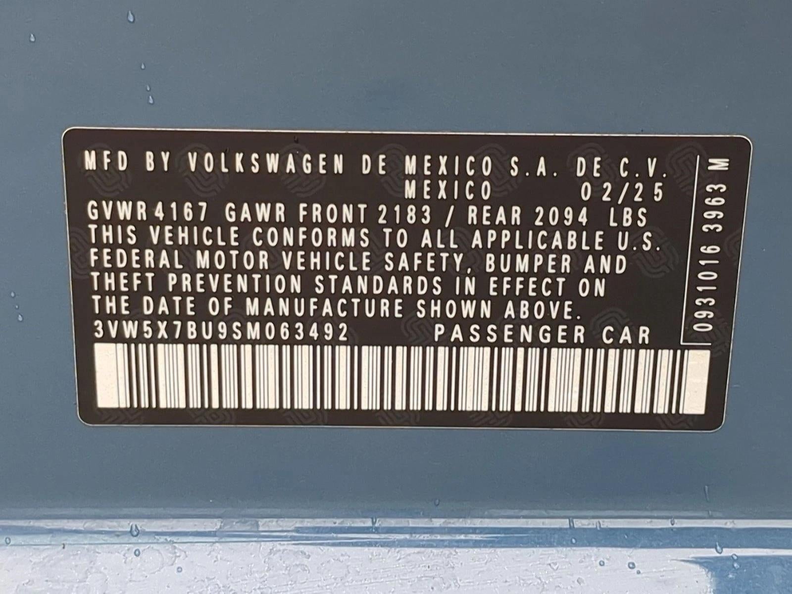 2025 Volkswagen Jetta S Auto